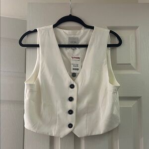 Love Tree Gray and White Vest